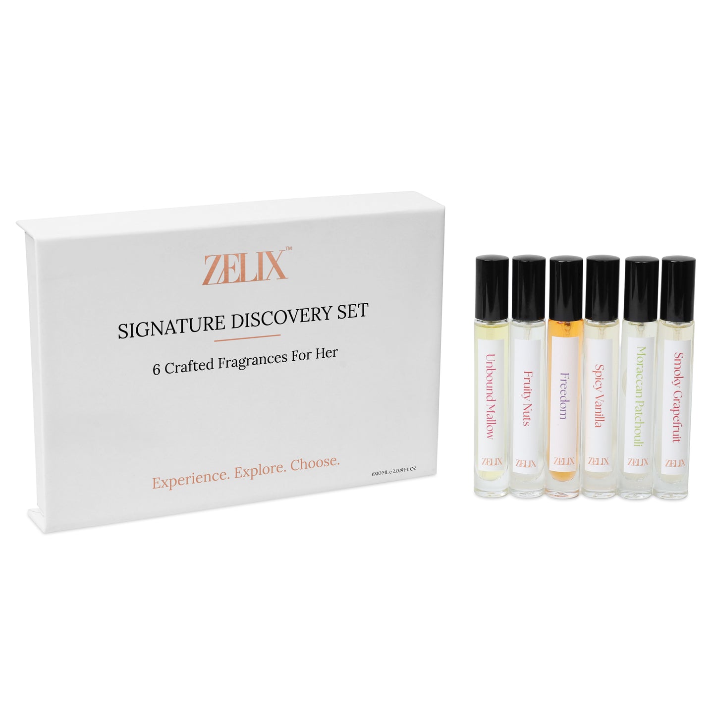 Zelix Signature Discovery Set for Her | Crafted Fragnances (6 X 10 ml)